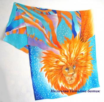 Palantine-batik "Lion". Ivlicheva Tatiana