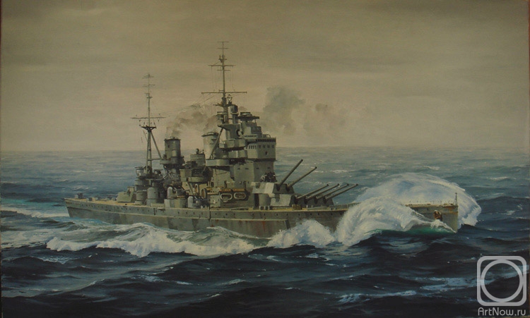 Golybev Dmitry. In the North Sea. Battleship "Prince of Wales"