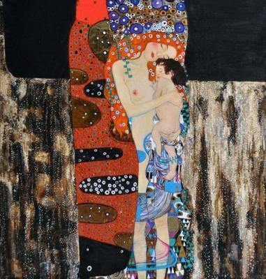 The Three Ages of Woman (detail based on G. Klimt) (  ). Zhukoff Fedor