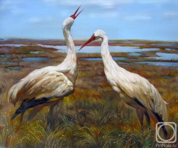 Zhukoff Fedor. Siberian Cranes (Kytalyktar)