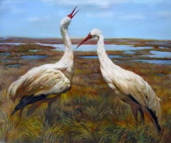 Zhukoff Fedor Ivanovich. Siberian Cranes (Kytalyktar)