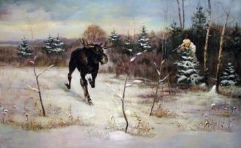 Moose hunting. Zhukoff Fedor