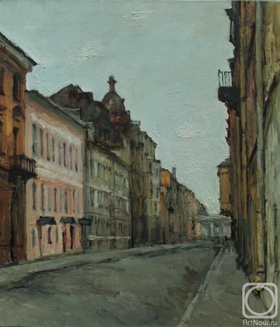 Egorov Viktor. Galernaya street. 6355 oil on canvas 2012