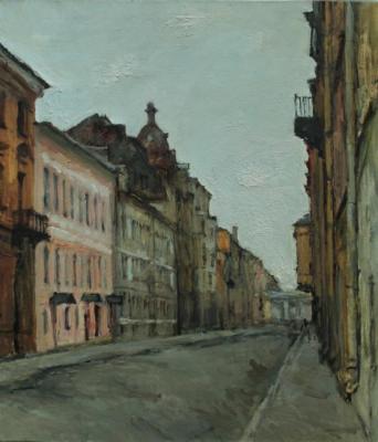 Galernaya street. 6355 oil on canvas 2012. Egorov Viktor