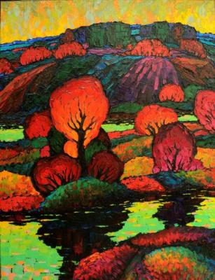 Autumnal Sunset. Veselovsky Valery