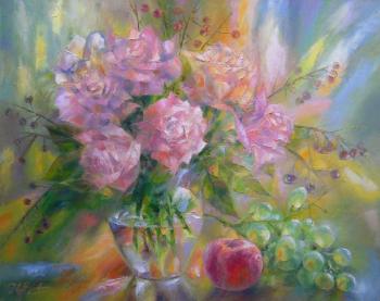 Roses and fruits. Chebotareva Irina