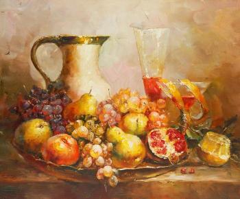 Fruit with white jug. Vinogradov Vladimir