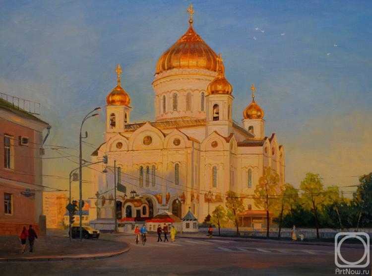 Smirnova-Lvovskaya Ekaterina. Warm evening. The Cathedral of Christ the Saviour