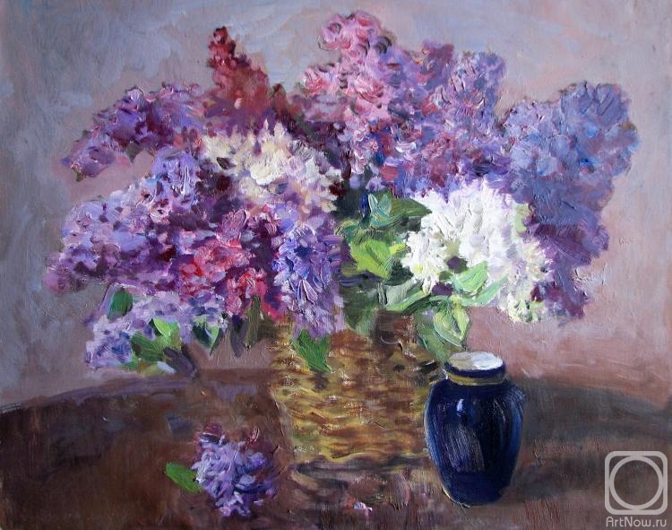 Bikbaev Hafiz. Lilacs in basket