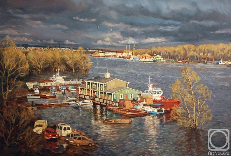 Smirnova-Lvovskaya Ekaterina. Spill on the Samarka River