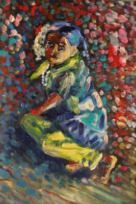 Girl with beads. Rakhmatulin Roman