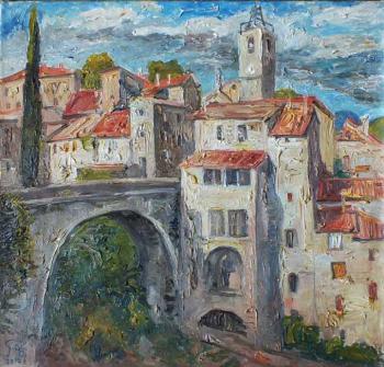 The city of Saint-Andre de Magencoule in the south of France. Pomelov Fedor