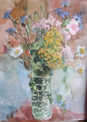 Bouquet with tansy. Kruppa Natalia