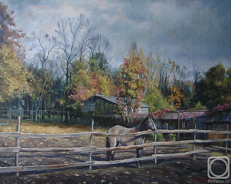 Khodchenko Valeriy. Landscape with a horse