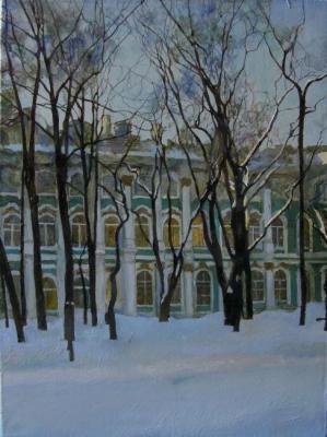 Hermitage yard in winter. Egorov Viktor