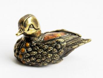 Mandarin duck (netsuke) (Sell Sculptures). Ermakov Yurij