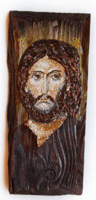 Christ orthodox icon (mosaic). Izmailova Natalia