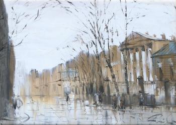 Alleys of the old Arbat Street. Boyko Evgeny