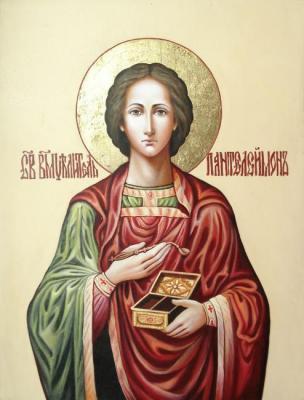 Saint Great Martyr and Healer Panteleimon (). Sidikova Anna