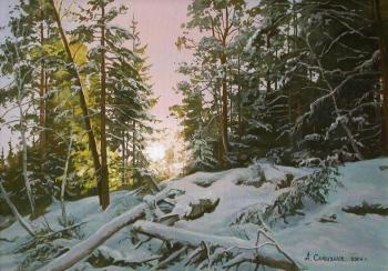 The forest beneath the snow. Samokhvalov Alexander