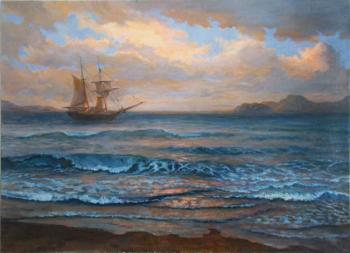 Sea and ship (Ship At Sea). Shumakova Elena