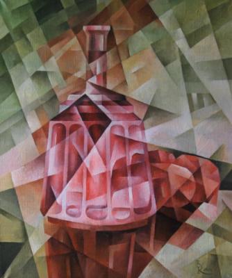Red Decanter. Cubo-futurism. Krotkov Vassily