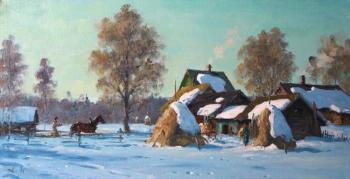 Small Village in winter