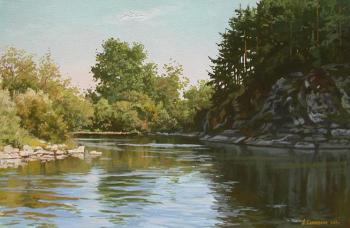 On the River in the summer. Samokhvalov Alexander