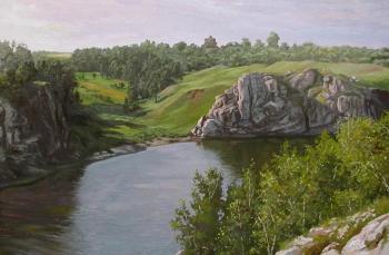 The stone banks of the River. Samokhvalov Alexander