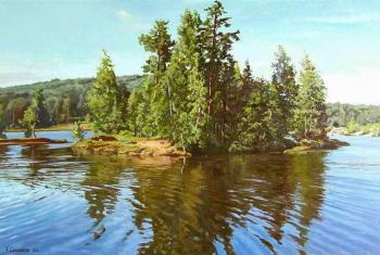 The island on the pond. Samokhvalov Alexander