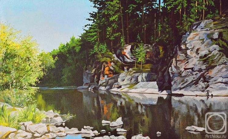 Samokhvalov Alexander. Rocks and river