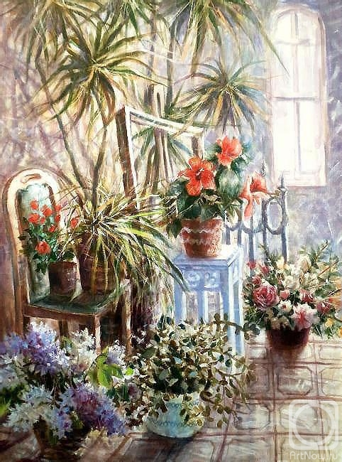 kulikov dmitrii. Flowers on the staircase