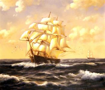 Painting Ship. Minaev Sergey