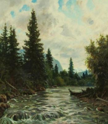 Mountain river ( ). Rudin Petr