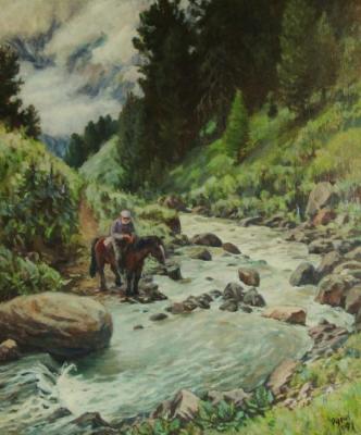 Mountain river. Rudin Petr