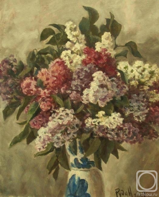 Rudin Petr. Lilacs in a vase