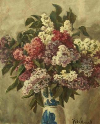 Lilacs in a vase. Rudin Petr