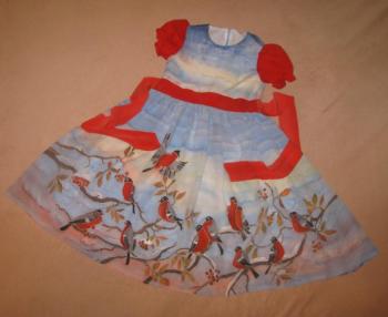 Dress baby "Bullfinches" (White Clothes). Zarechnova Yulia
