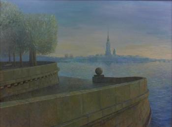 Saint-Petersburg. View of the Peter and Paul fortress (View Of The Neva River). Mif Robert