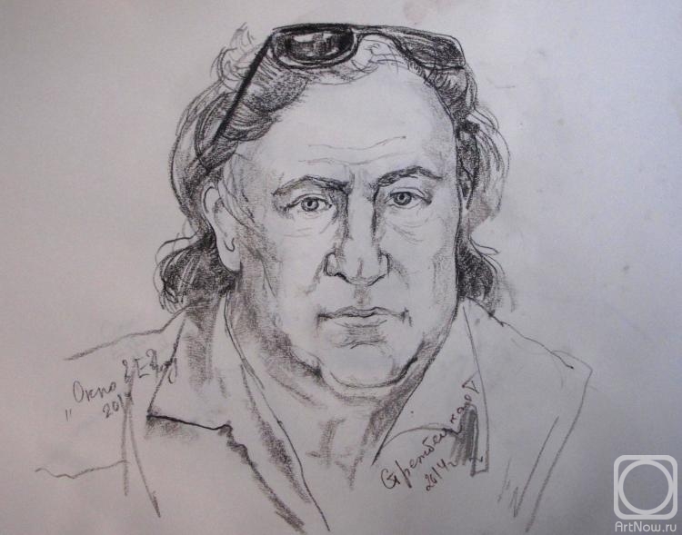 Strezhbetskaya Tatjana Strezhbetskaya. Sketch by actor Gerard Depardieu