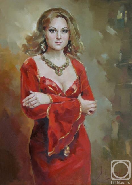 Shigorina Larisa. Lady in red
