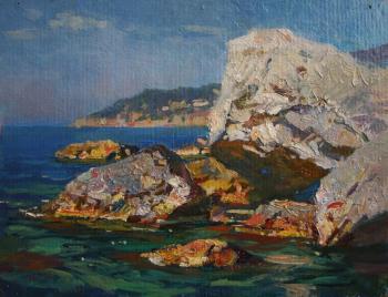 Rocks in the Gulf of Limen. Crimea