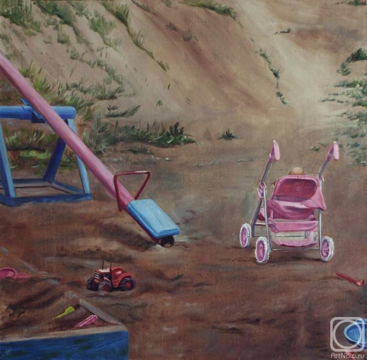 Детская площадка» картина Воробьевой Екатерины маслом на холсте — купить на  ArtNow.ru