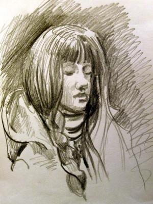 Five minutes sketch in the subway 4. Gerasimov Vladimir