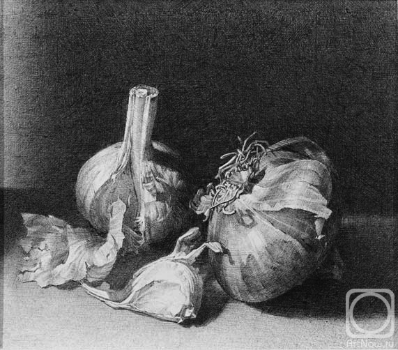 Kushevsky Yury. Still life with garlic
