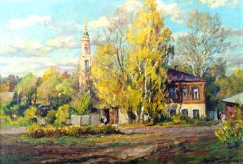 Autumn day in Situated near Moscow small town. Fedorenkov Yury