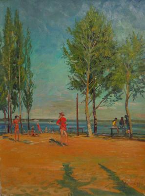 Loukianov Victor Evgenievich. Beach on Volga
