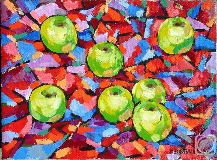 ������� ������ �� ������. ������� �����. Aplle-Green