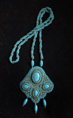 Necklace "Russian turquoise"