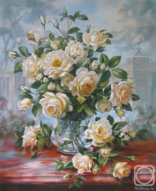 Gorbatenkaia Tatiana. White roses
